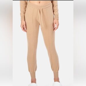 NAADAM Women's Reversed Cashmere Camel Jogger Relaxed Fit Side Pockets Size XS